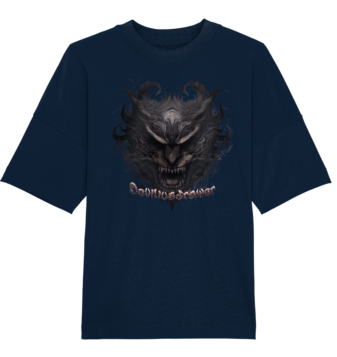 Deviliusdrawer Devils Demon - Organic Oversize Shirt