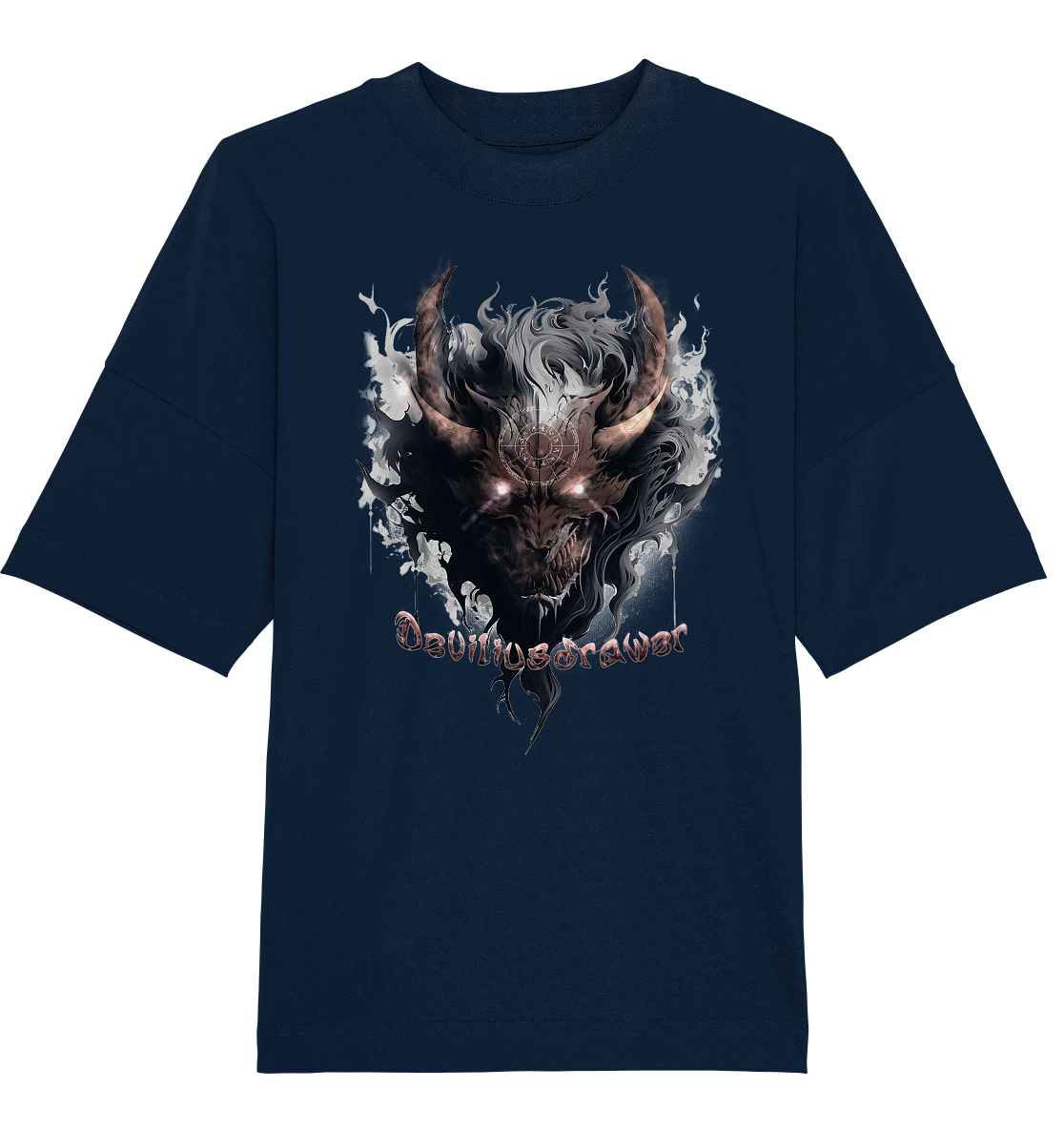Deviliusdrawer Magic Redeyed Demon - Organic Oversize Shirt