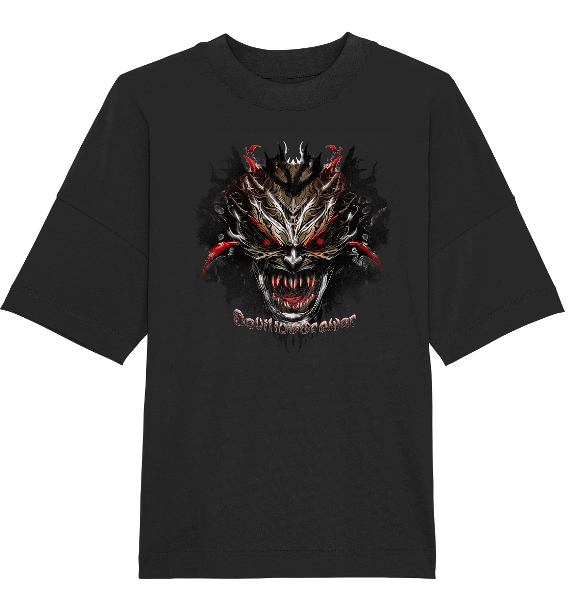Deviliusdrawer Dark Redeyed Devil - Organic Oversize Shirt