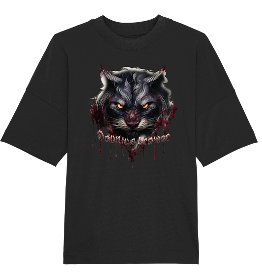 Deviliusdrawer Badass Cat - Organic Oversize Shirt