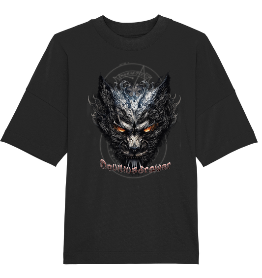 Deviliusdrawer Iron Cat - Organic Oversize Shirt