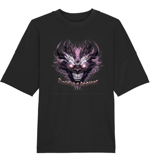 Deviliusdrawer Crazy Mask - Organic Oversize Shirt