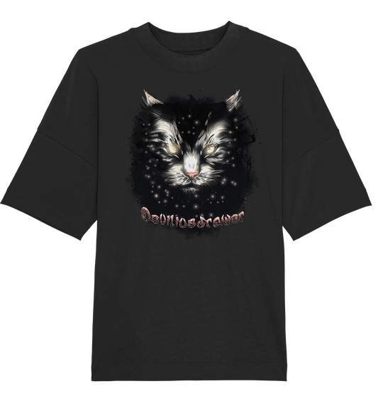 Deviliusdrawer Star Cat - Organic Oversize Shirt