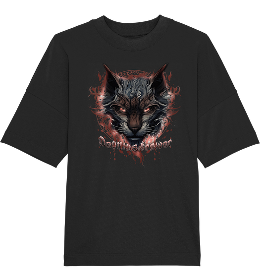 Deviliusdrawer Devil Cat - Organic Oversize Shirt
