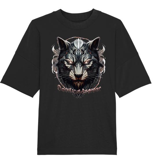 Deviliusdrawer Wolfcat - Organic Oversize Shirt