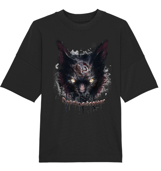 Deviliusdrawer Zombie Cat - Organic Oversize Shirt