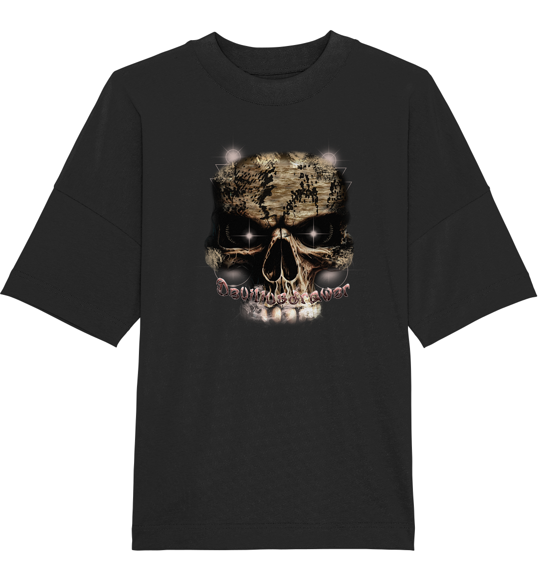 Deviliusdrawer Skeleton Eye - Organic Oversize Shirt
