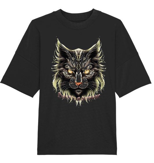 Deviliusdrawer Golden Cat - Organic Oversize Shirt