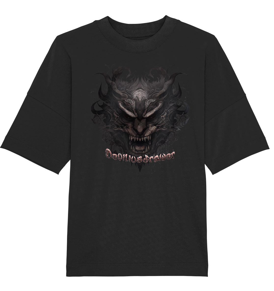 Deviliusdrawer Devils Demon - Organic Oversize Shirt