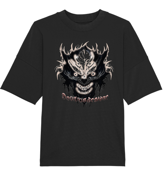 Deviliusdrawer Crazy Glow Devil - Organic Oversize Shirt