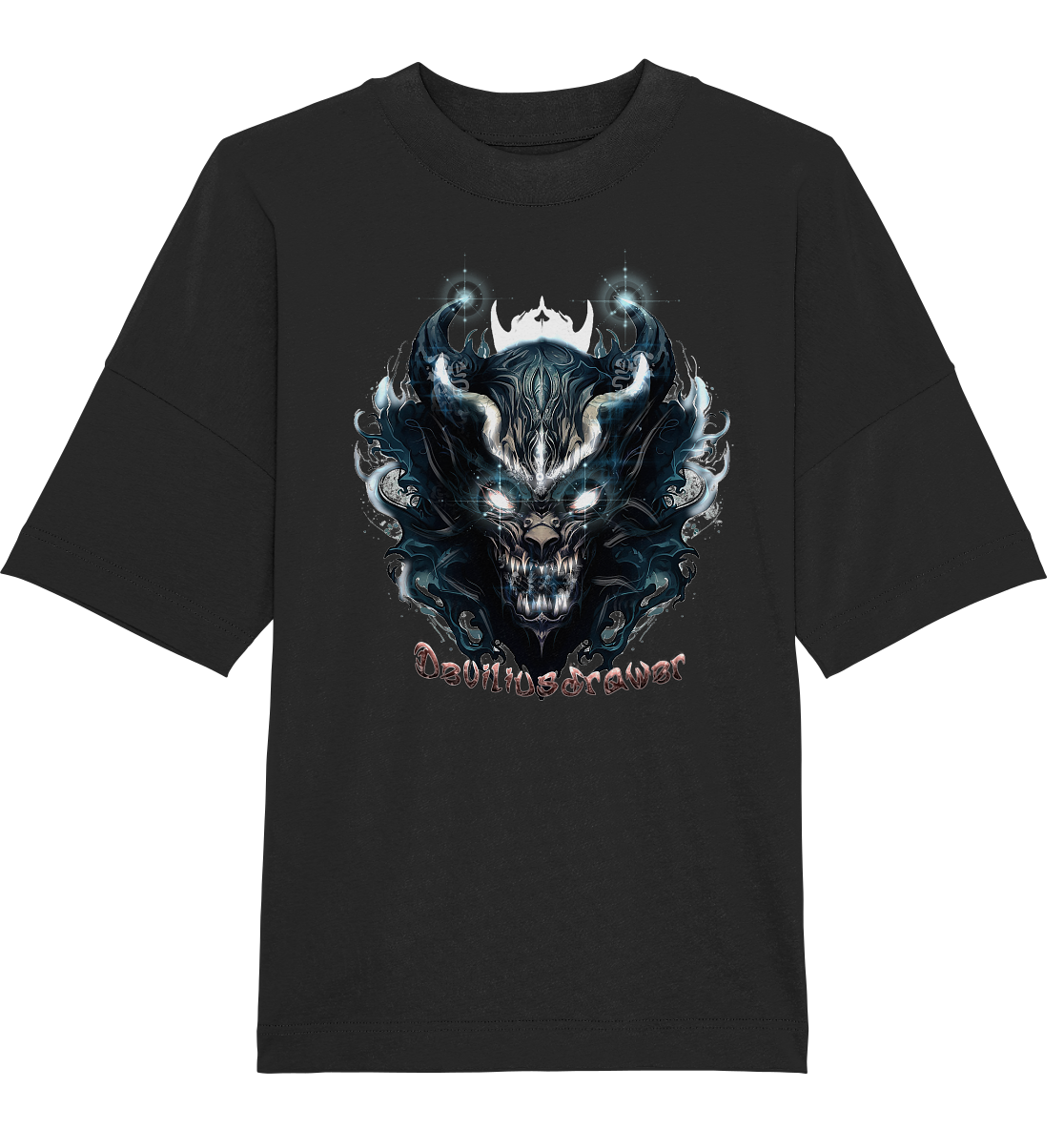 Deviliusdrawer Demonic Star - Organic Oversize Shirt
