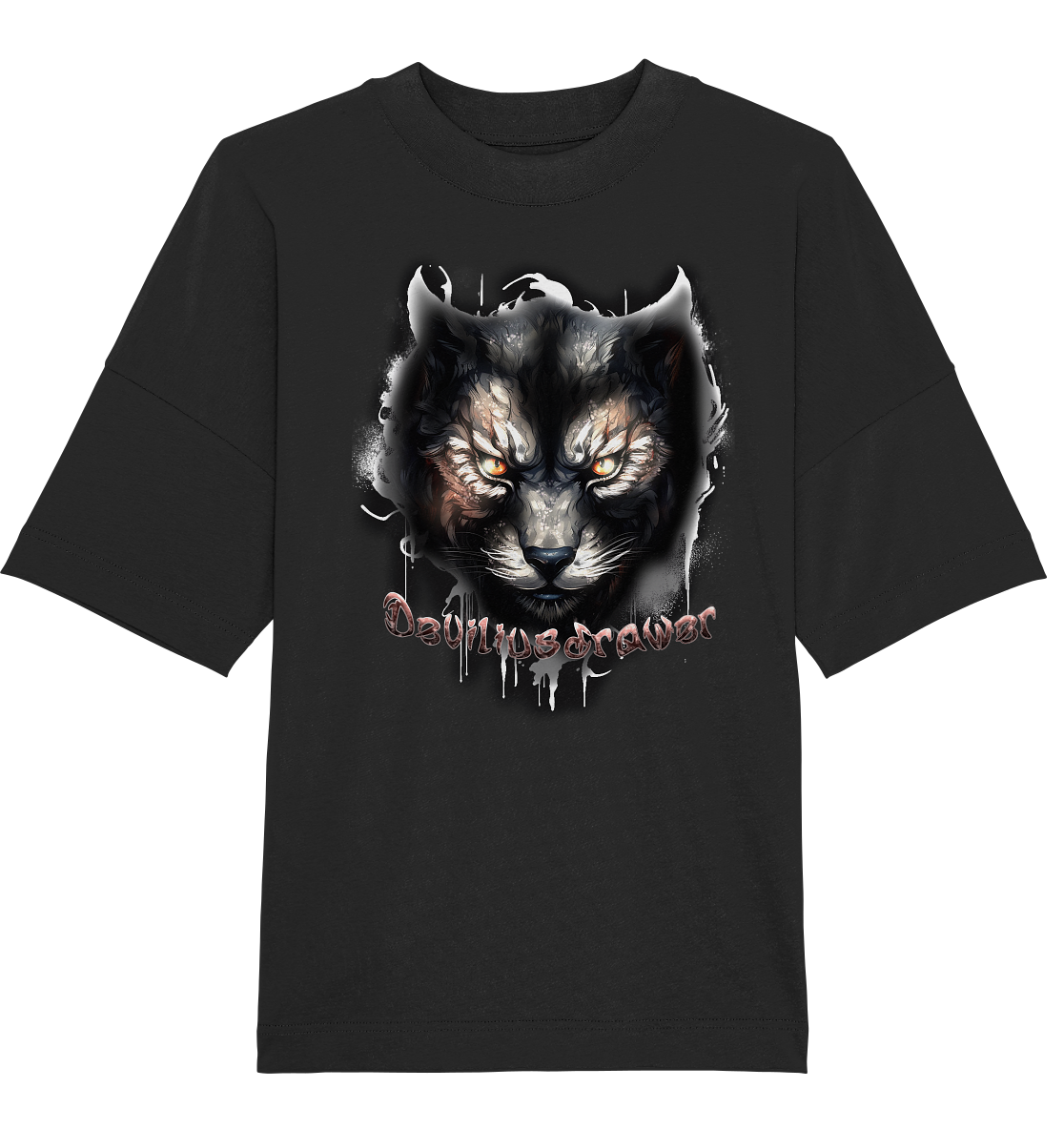 Deviliusdrawer Vampire Cat - Organic Oversize Shirt