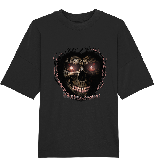 Deviliusdrawer Glow Skeleton - Organic Oversize Shirt