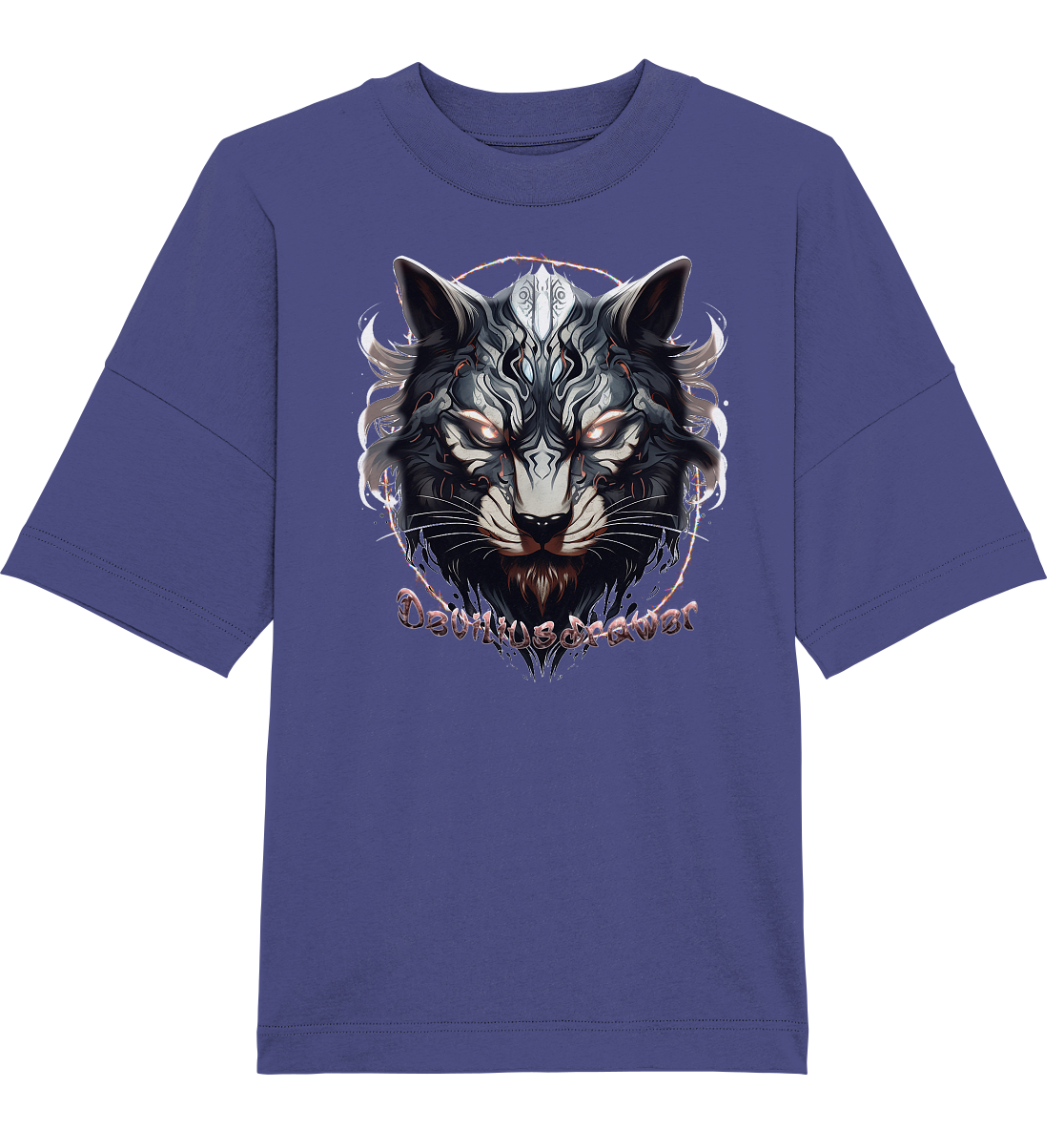 Deviliusdrawer Wolfcat - Organic Oversize Shirt