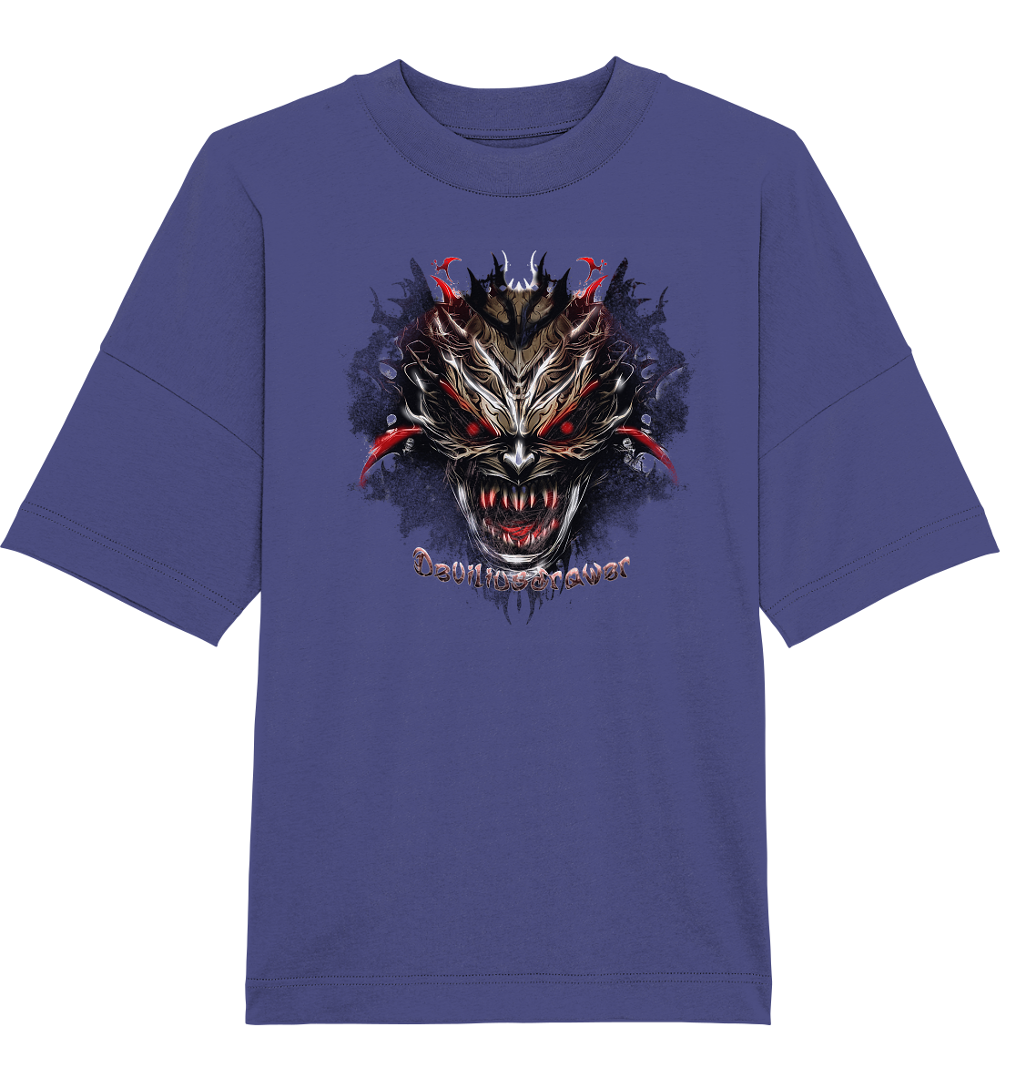 Deviliusdrawer Dark Redeyed Devil - Organic Oversize Shirt
