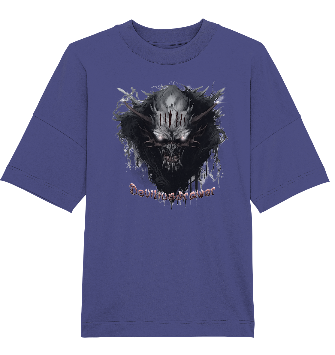 Deviliusdrawer Dark Smoke Demon - Organic Oversize Shirt