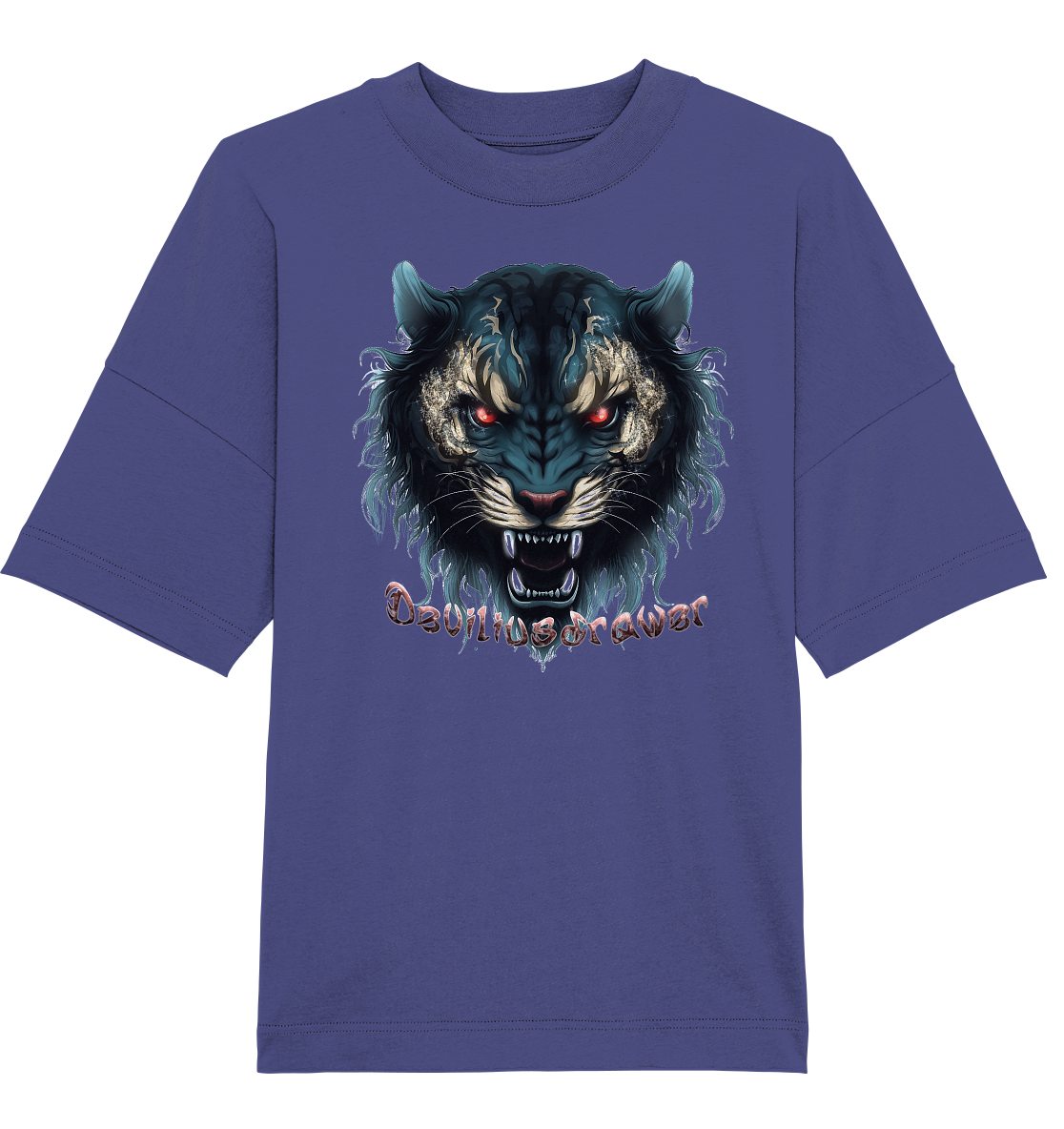 Deviliusdrawer Tigercat - Organic Oversize Shirt