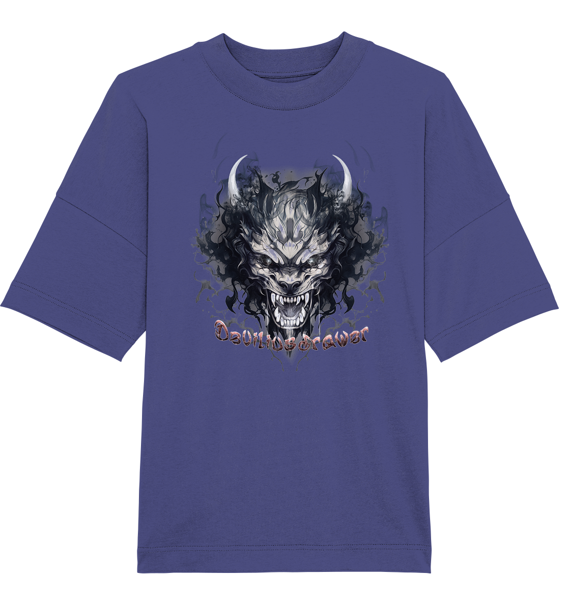 Deviliusdrawer Smoke Beast - Organic Oversize Shirt