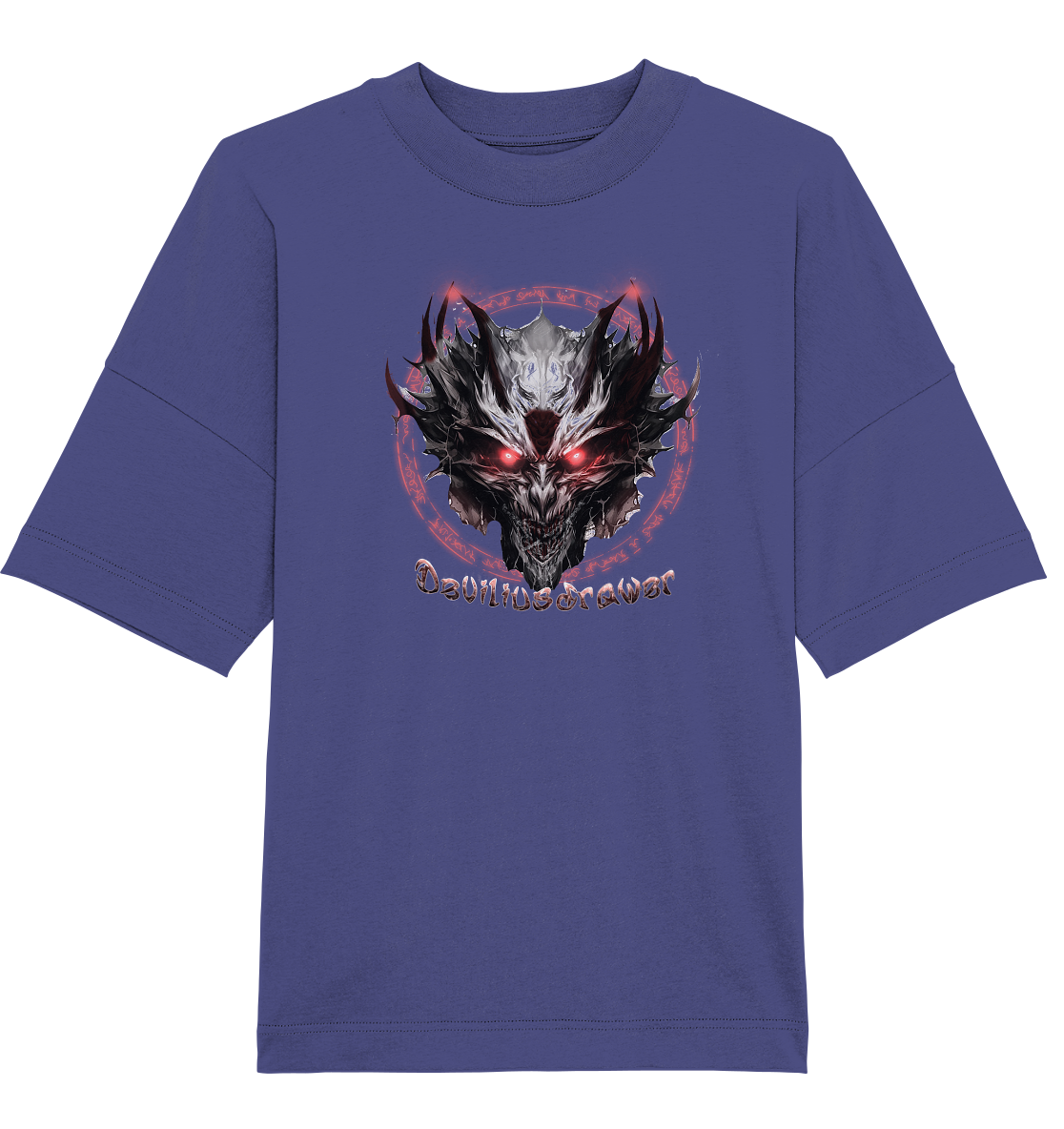 Deviliusdrawer Magic Glow Devil - Organic Oversize Shirt