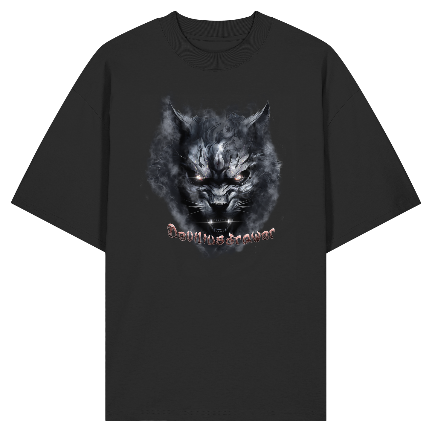 Deviliusdrawer Dark Beast Tiger  - Organic Oversize Shirt
