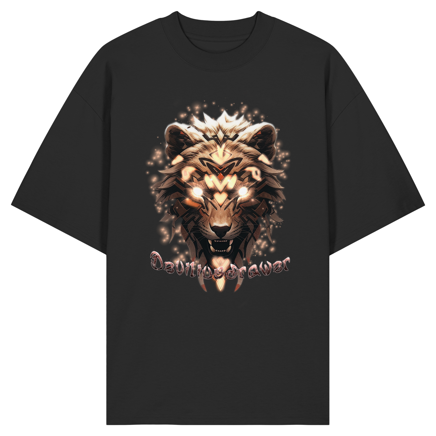 Deviliusdrawer Gold Weartiger - Organic Oversize Shirt
