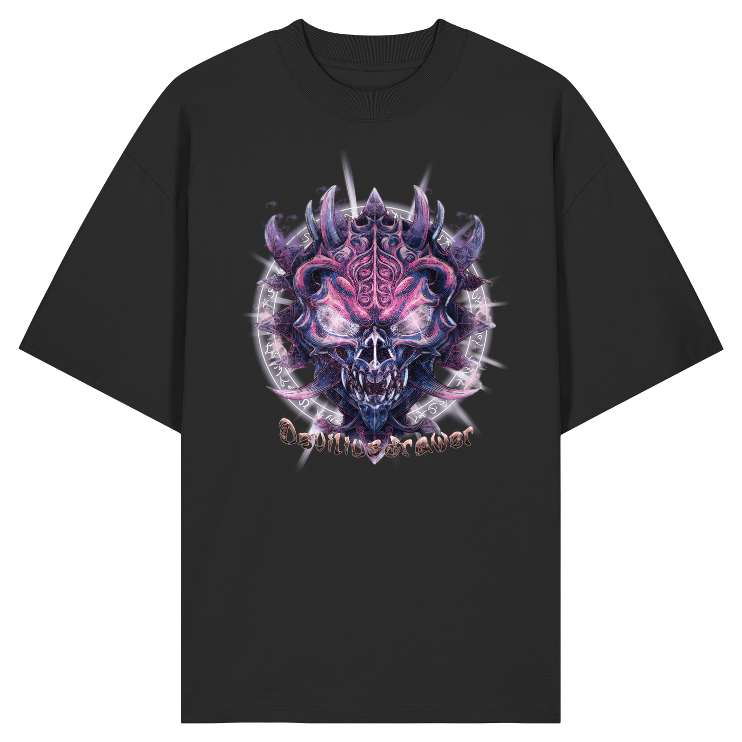 Deviliusdrawer Fire Demon - Organic Oversize Shirt