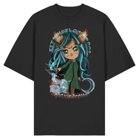 Deviliusdrawer Kitsuneflower - Organic Oversize Shirt