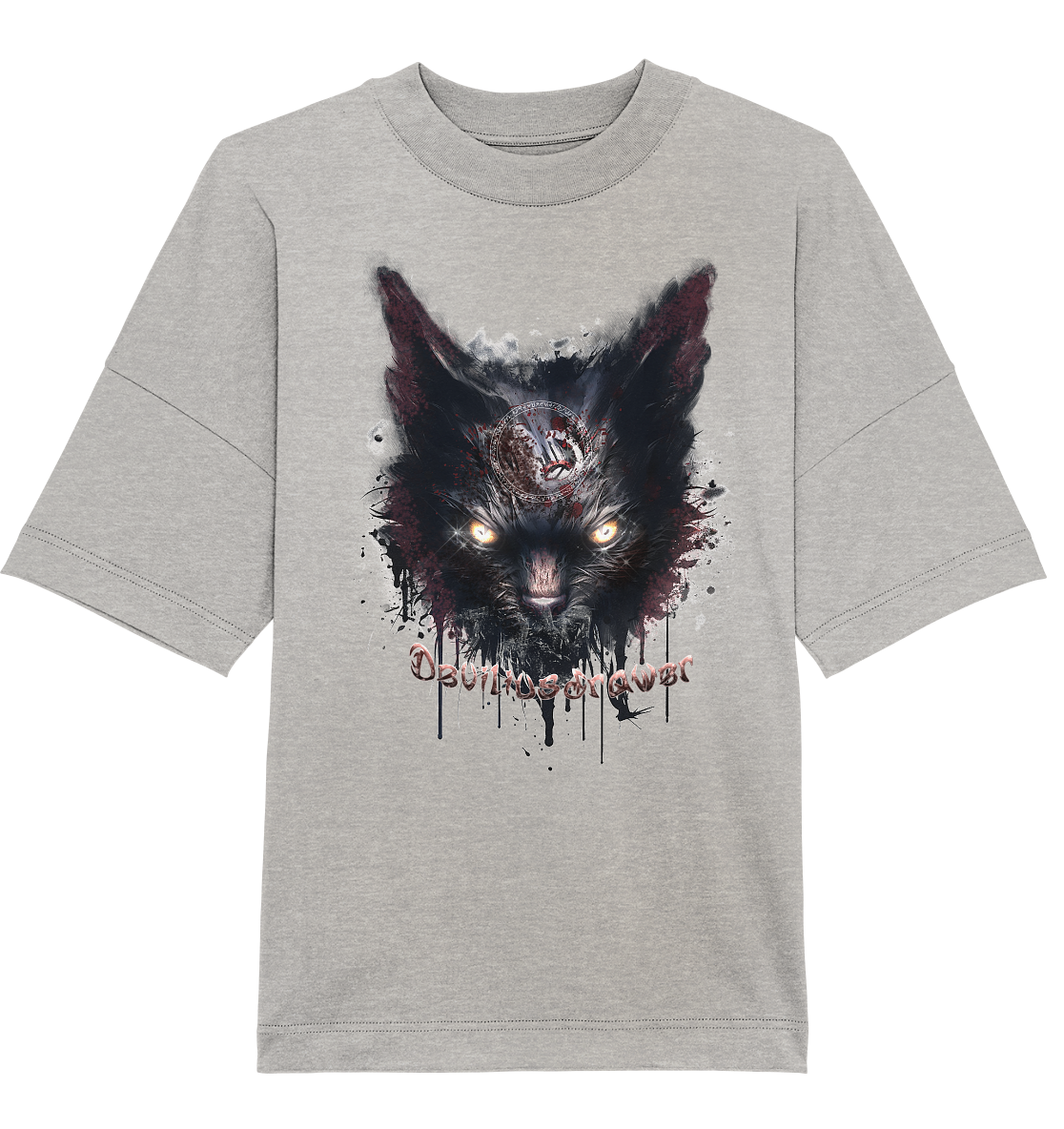 Deviliusdrawer Zombie Cat - Organic Oversize Shirt