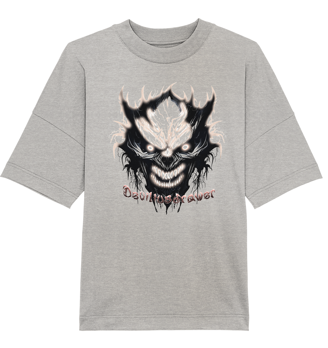 Deviliusdrawer Crazy Glow Devil - Organic Oversize Shirt