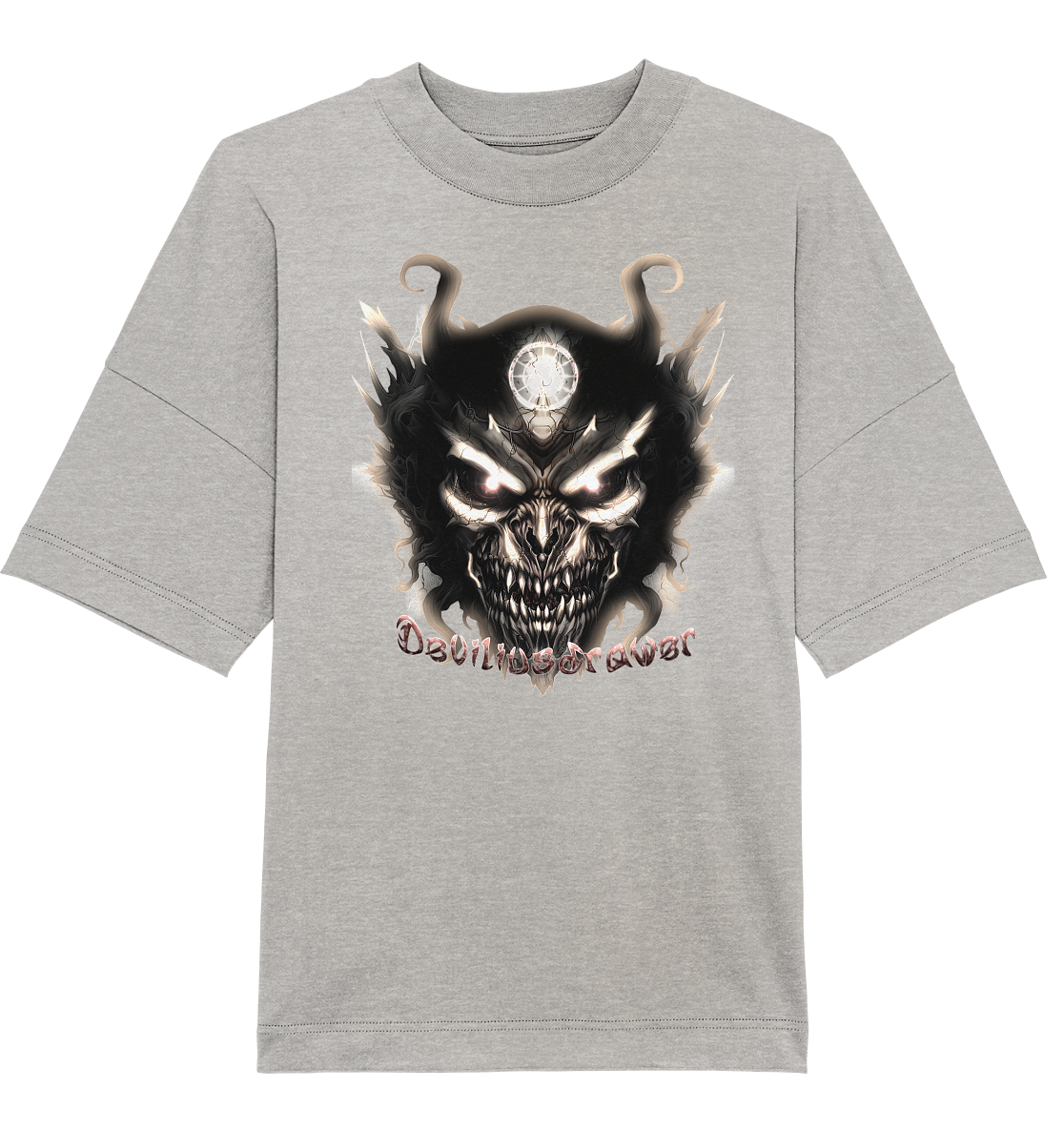 Deviliusdrawer Dark Devil - Organic Oversize Shirt