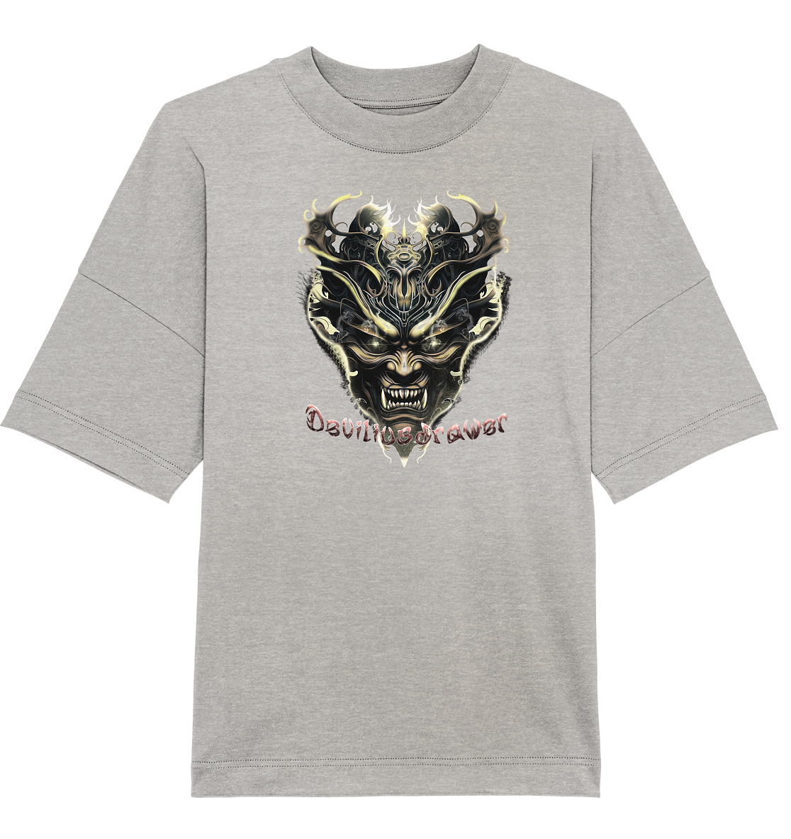 Deviliusdrawer Golden Demon Vampire - Organic Oversize Shirt