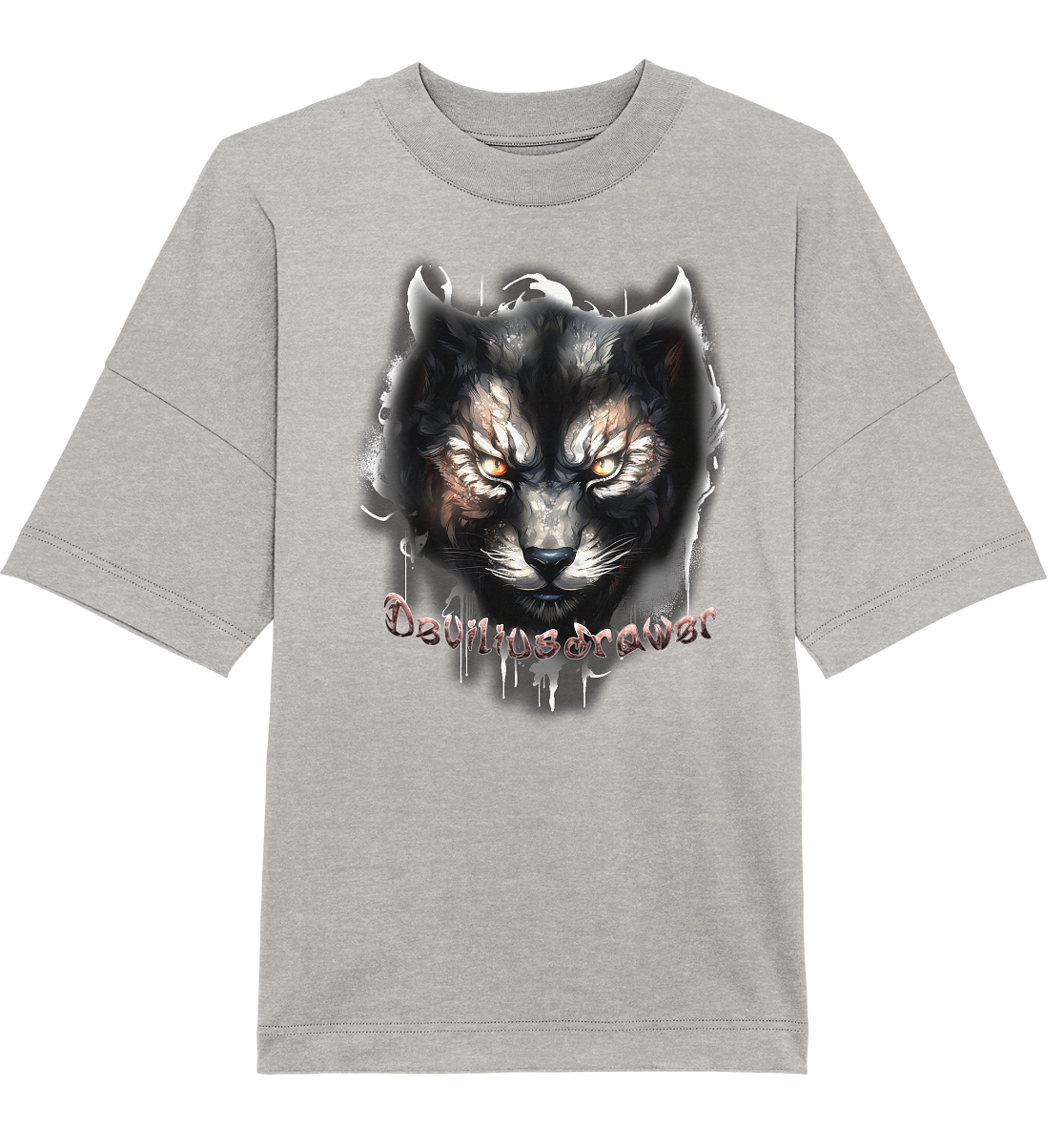 Deviliusdrawer Vampire Cat - Organic Oversize Shirt