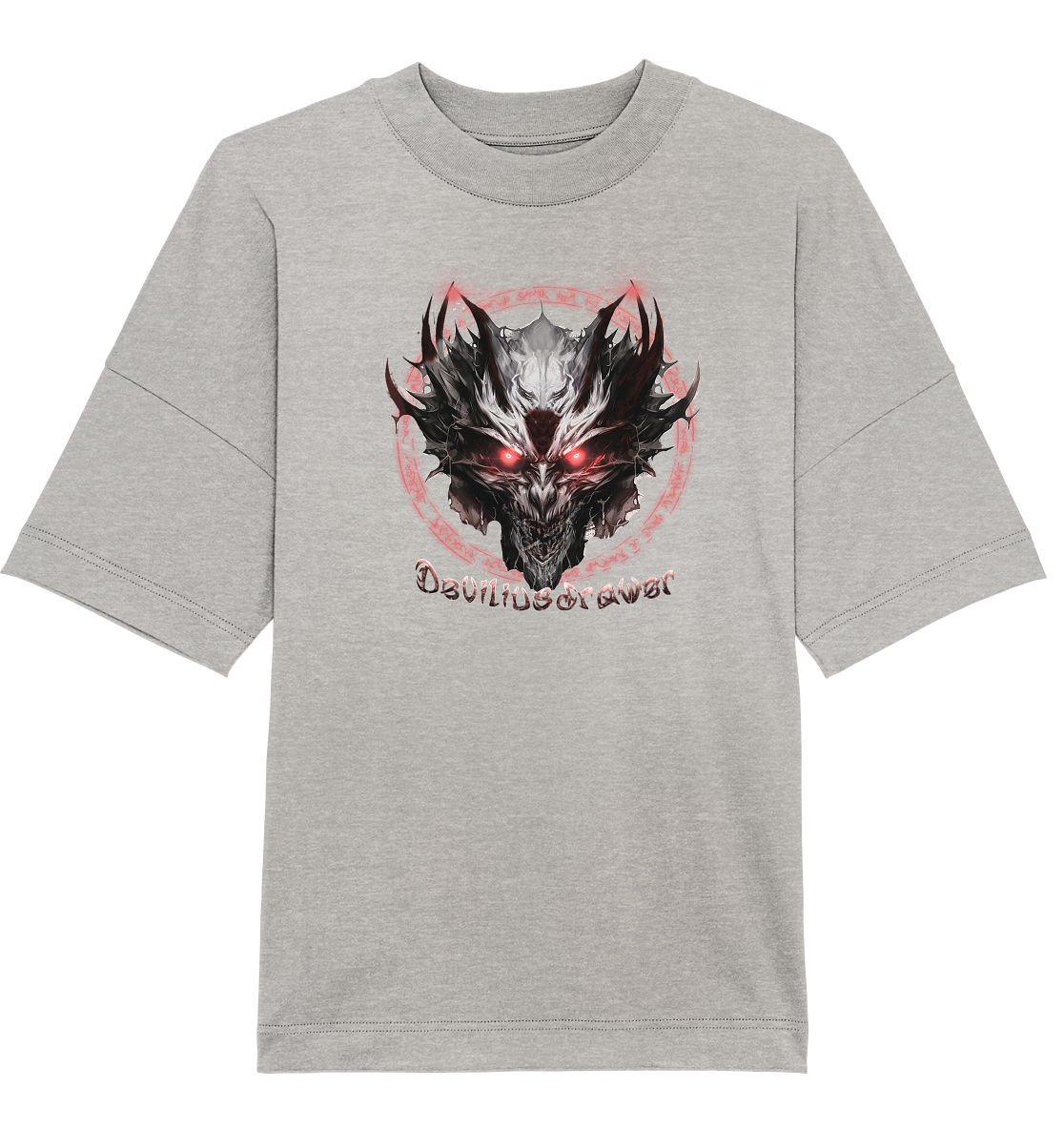 Deviliusdrawer Magic Glow Devil - Organic Oversize Shirt