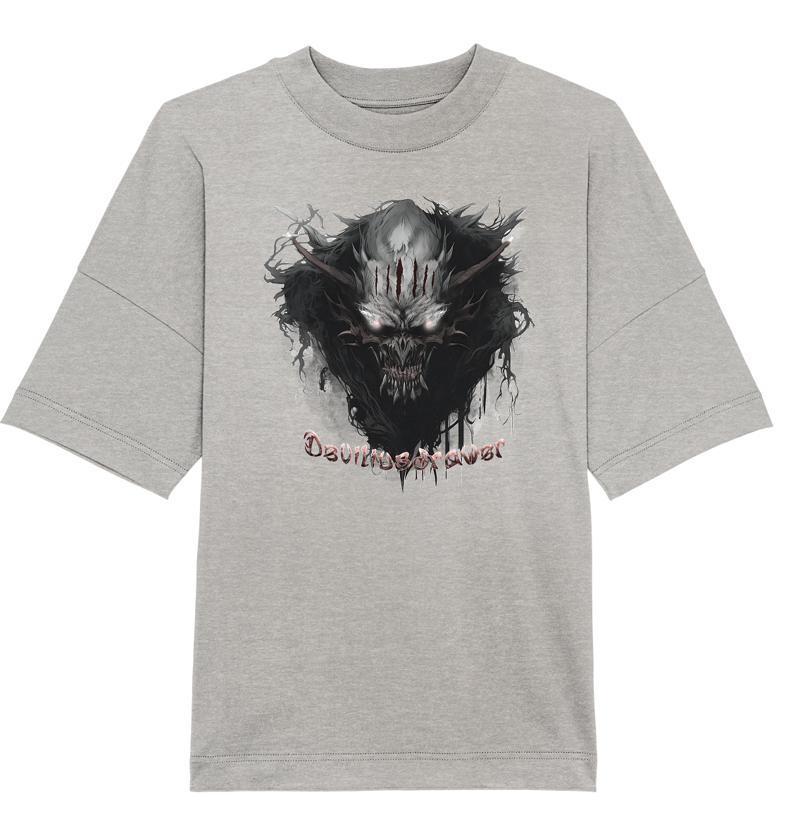 Deviliusdrawer Dark Smoke Demon - Organic Oversize Shirt