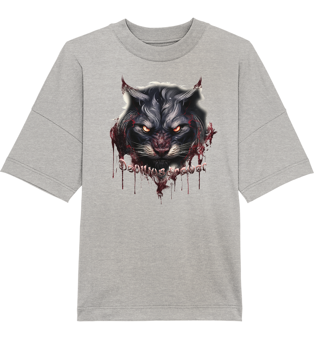 Deviliusdrawer Badass Cat - Organic Oversize Shirt