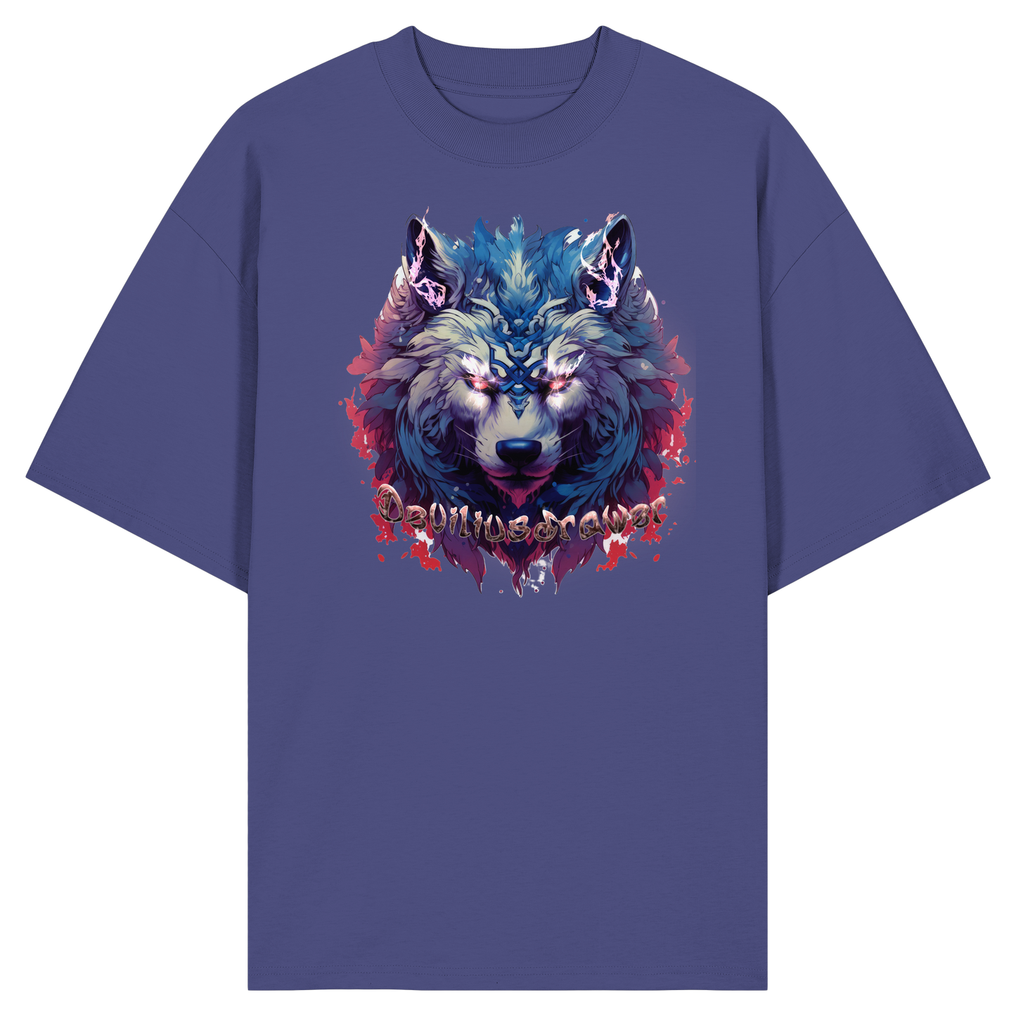 Deviliusdrawer Magic Wolf - Organic Oversize Shirt