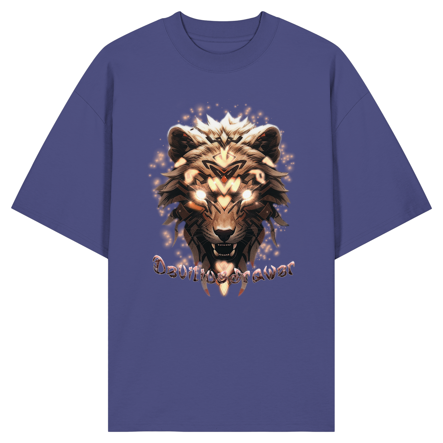 Deviliusdrawer Gold Weartiger - Organic Oversize Shirt