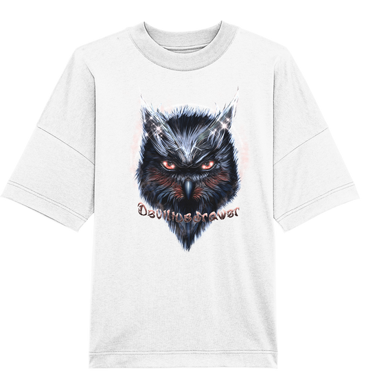 Deviliusdrawer Fire Owl - Organic Oversize Shirt