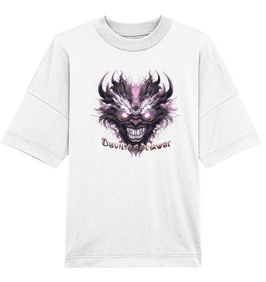 Deviliusdrawer Crazy Mask - Organic Oversize Shirt