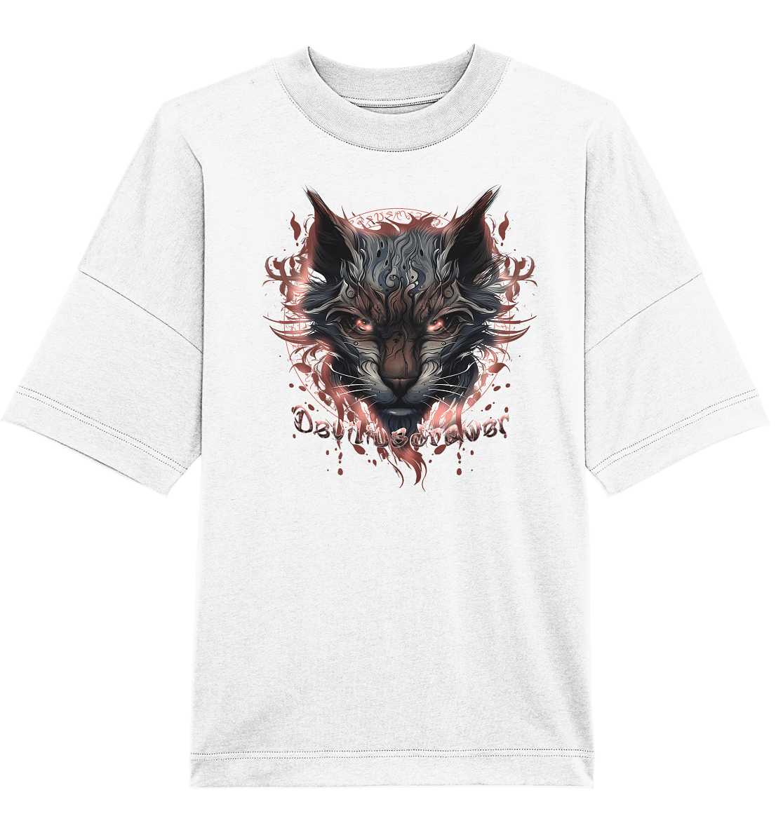 Deviliusdrawer Devil Cat - Organic Oversize Shirt
