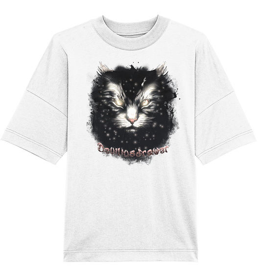 Deviliusdrawer Star Cat - Organic Oversize Shirt