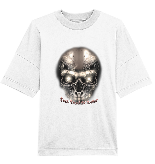 Deviliusdrawer Fire Skeleton Iron - Organic Oversize Shirt