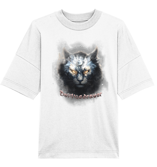 Deviliusdrawer Mysthic Cat - Organic Oversize Shirt