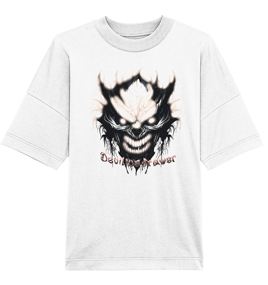Deviliusdrawer Crazy Glow Devil - Organic Oversize Shirt