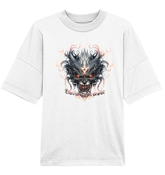 Deviliusdrawer Demon Mask - Organic Oversize Shirt