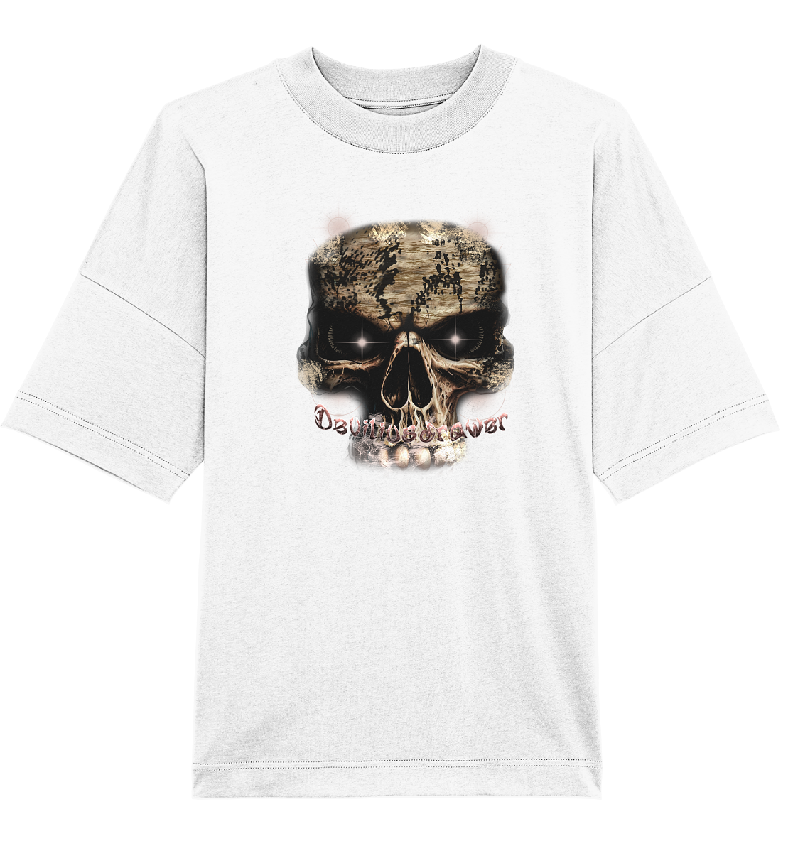 Deviliusdrawer Skeleton Eye - Organic Oversize Shirt