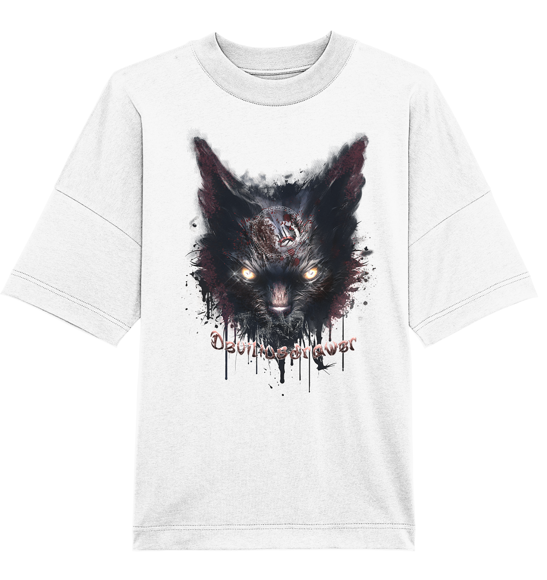 Deviliusdrawer Zombie Cat - Organic Oversize Shirt