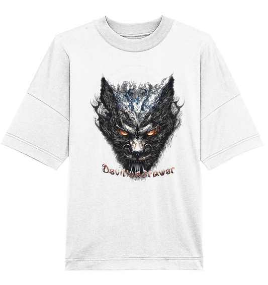 Deviliusdrawer Iron Cat - Organic Oversize Shirt