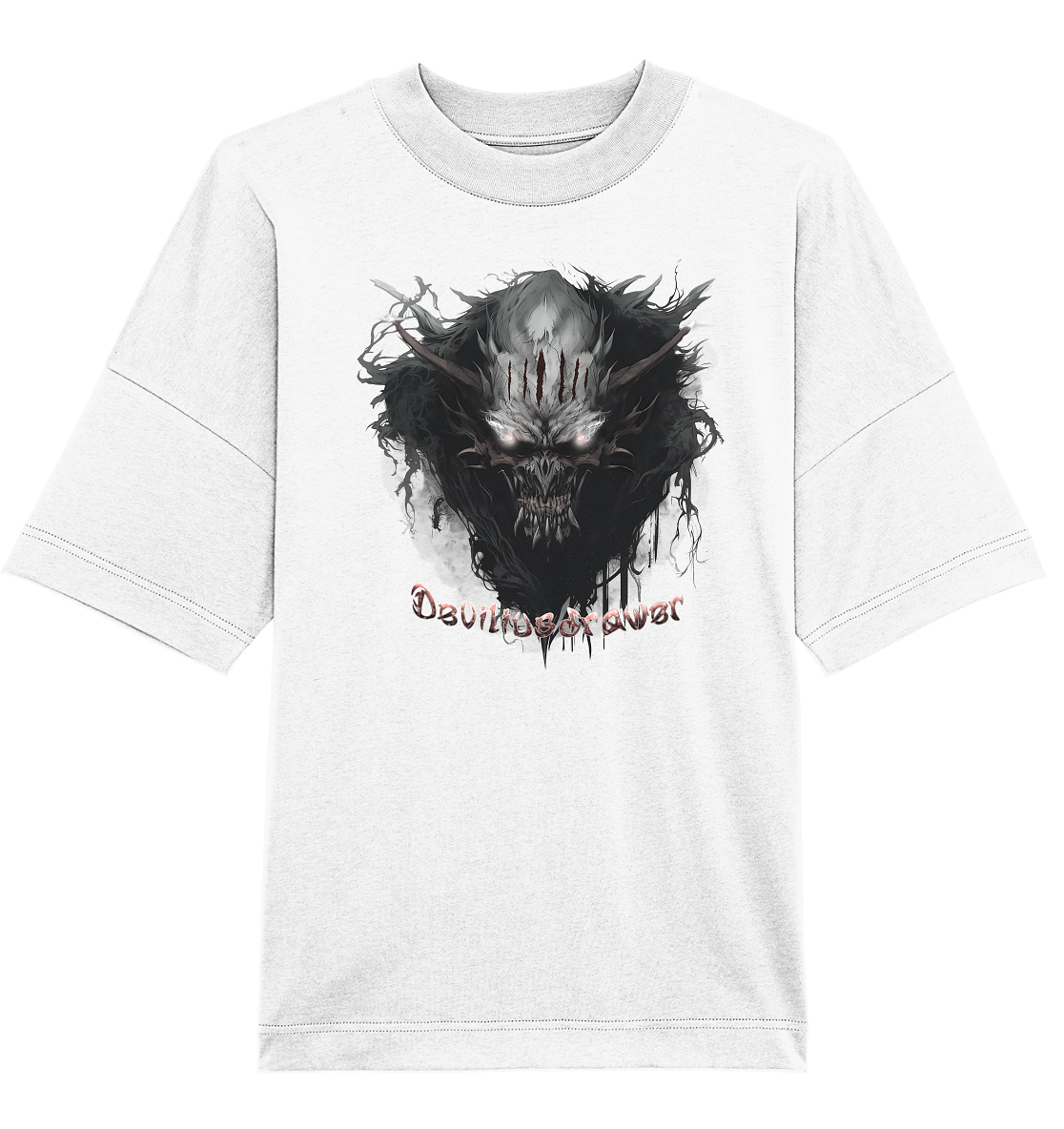 Deviliusdrawer Dark Smoke Demon - Organic Oversize Shirt