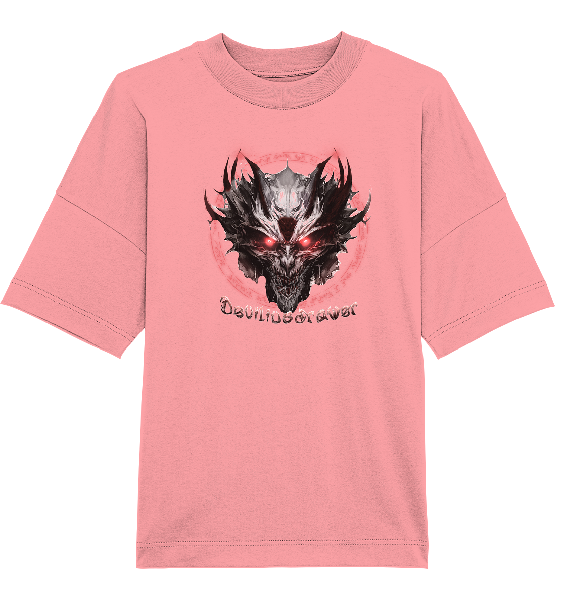 Deviliusdrawer Magic Glow Devil - Organic Oversize Shirt